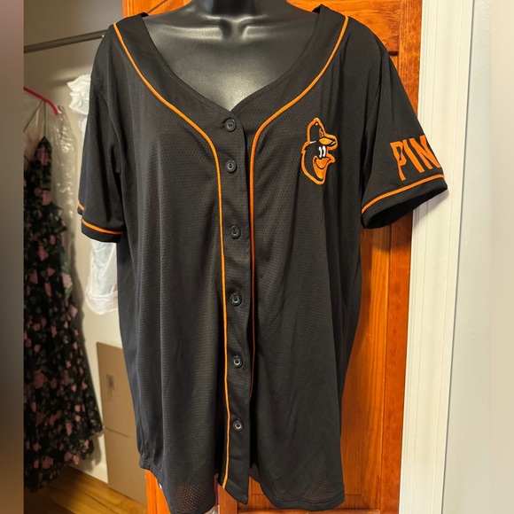 Victoria’s Secret PINK Baltimore Orioles Jersey. Sz L. NWT - Picture 1 of 4
